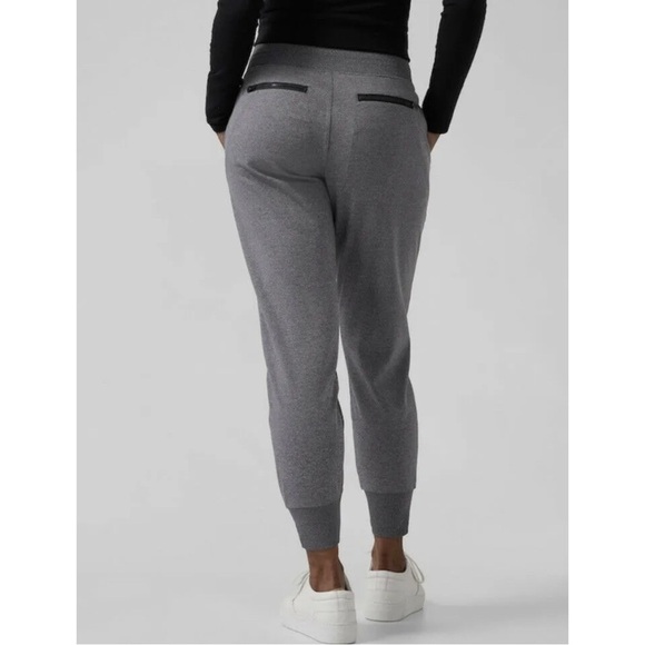 Athleta Heather Gray SCULPTEK Venice Mid Rise Jogger Pants 597888 EUC Size M - Picture 3 of 12